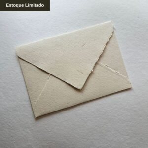 Envelope Aurora em Papel Artesanal Bambu Velho