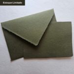 Envelope & Cartão Aurora em Papel Artesanal Mandacaru