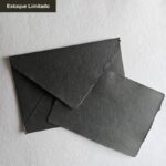 Envelope & Cartão Aurora em Papel Artesanal Oliva Escuro